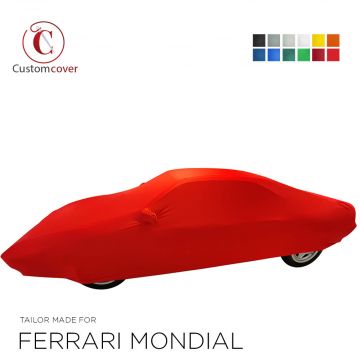 Telo copriauto da interno fatto su misura Ferrari Mondial con tasche per gli specchietti