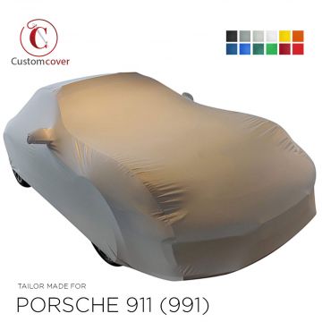 Custom tailored indoor car cover Porsche 911 (991) with mirror pockets