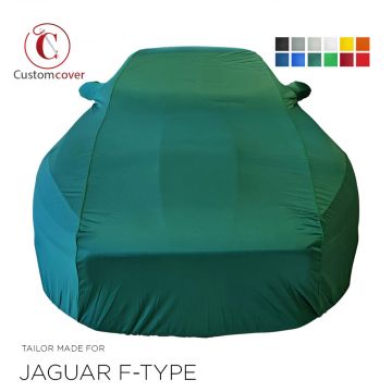 Telo copriauto da interno fatto su misura Jaguar F-Type Coupe con tasche per gli specchietti