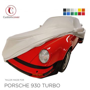 Telo copriauto da interno fatto su misura Porsche 911 (930) con tasche per gli specchietti