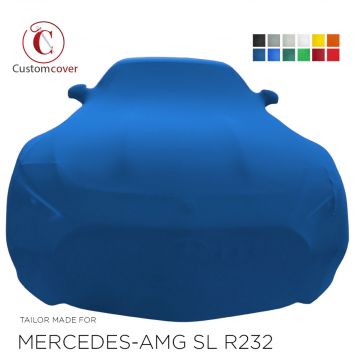 Custom tailored indoor car cover Mercedes-AMG SL AMG (R232) with mirror pockets