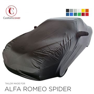 Custom tailored indoor car cover Alfa Romeo Spider with mirror pockets