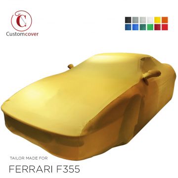 Custom tailored indoor car cover Ferrari F355 with mirror pockets