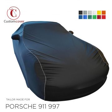 Custom tailored indoor car cover Porsche 911 (997) with mirror pockets