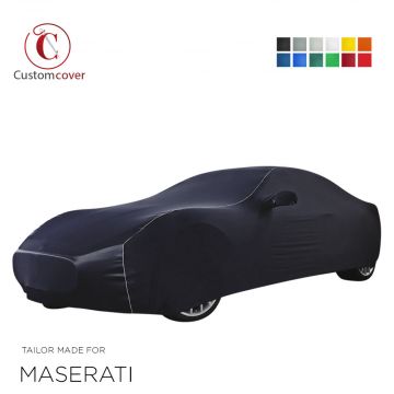 Custom tailored indoor car cover Maserati MC20 with mirror pockets