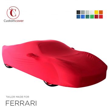 Custom tailored indoor car cover Ferrari 456 with mirror pockets