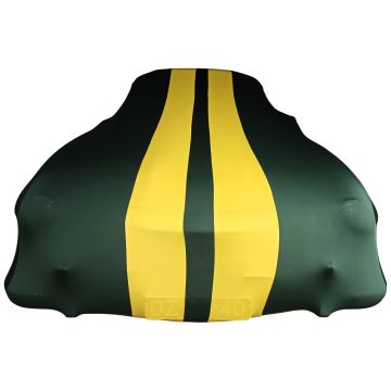 Indoor car cover Mercedes-Benz 300 SL Gullwing green with yellow striping