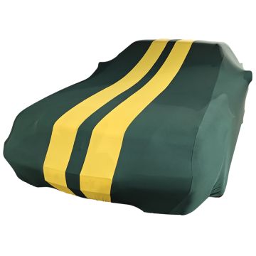 Indoor car cover Mercedes-Benz R129 green with yellow striping