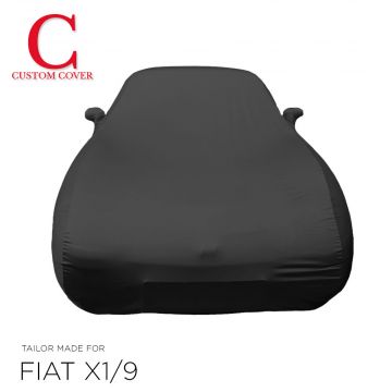 Telo copriauto da interno fatto su misura Fiat X1/9 con tasche per gli specchietti