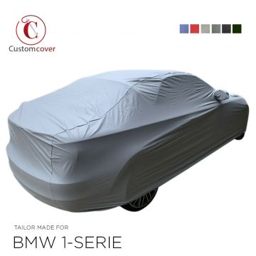 Custom tailored outdoor car cover BMW 1-Series with mirror pockets