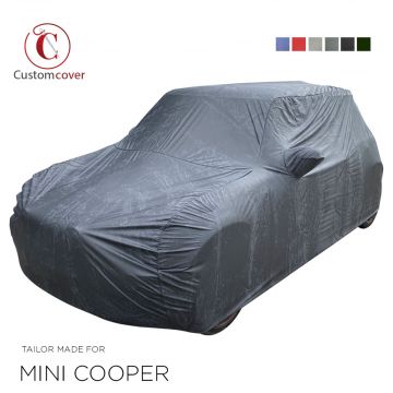 Custom tailored outdoor car cover Mini Cooper with mirror pockets
