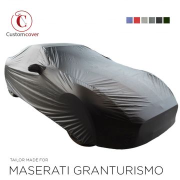 Custom tailored outdoor car cover Maserati GranTurismo with mirror pockets