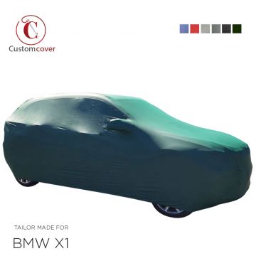 Custom tailored outdoor car cover BMW X1 with mirror pockets
