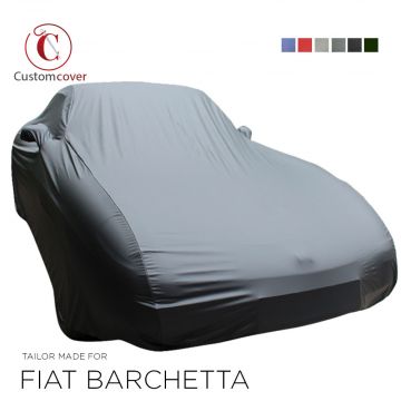 Custom tailored outdoor car cover Fiat Barchetta with mirror pockets