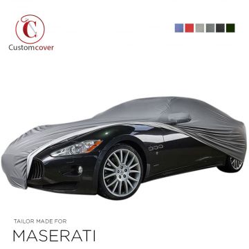 Custom tailored outdoor car cover Maserati MC GT with mirror pockets