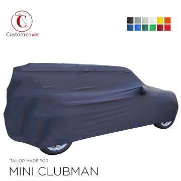 Custom tailored indoor car cover Mini Clubman with mirror pockets