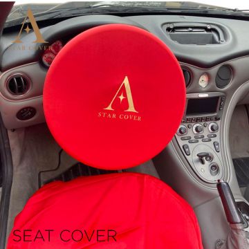 Car seat covers set of 2 in Maranello red